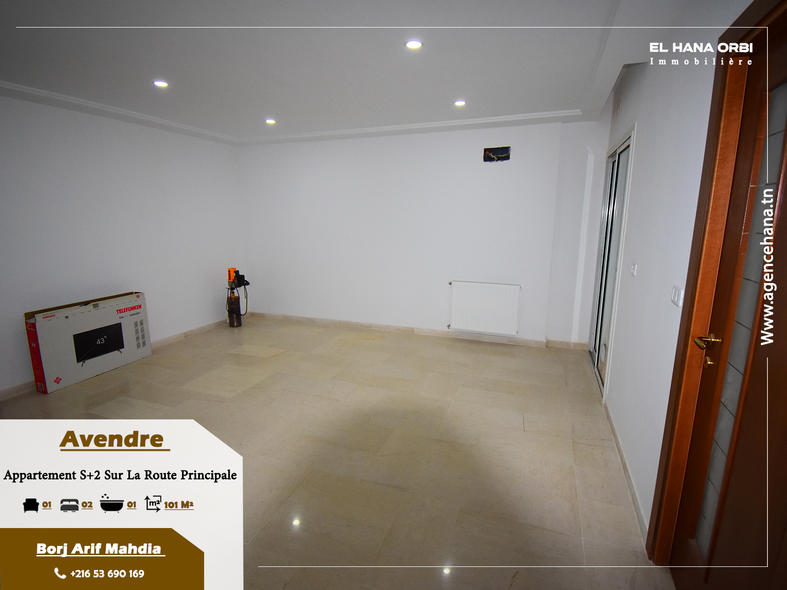 Vente Appart. 2 pices - Tunisie