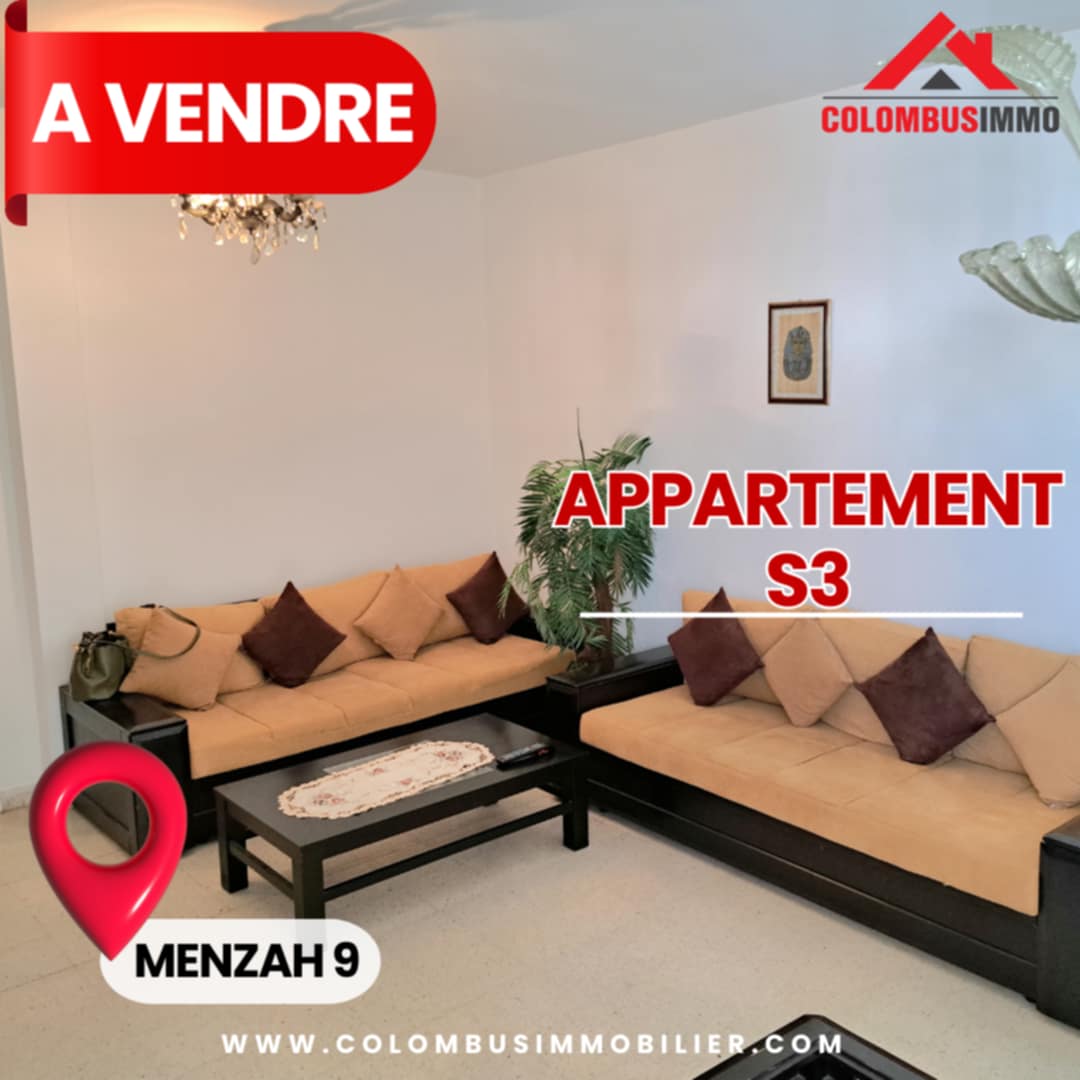 El Menzah El Menzah 9 Vente Appart. 4 pices Appartement sur avenue taher ben ammar