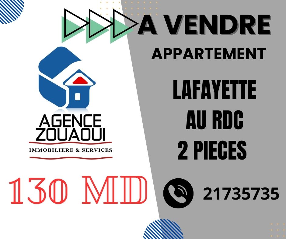 Vente Appart. 2 pices - Tunisie