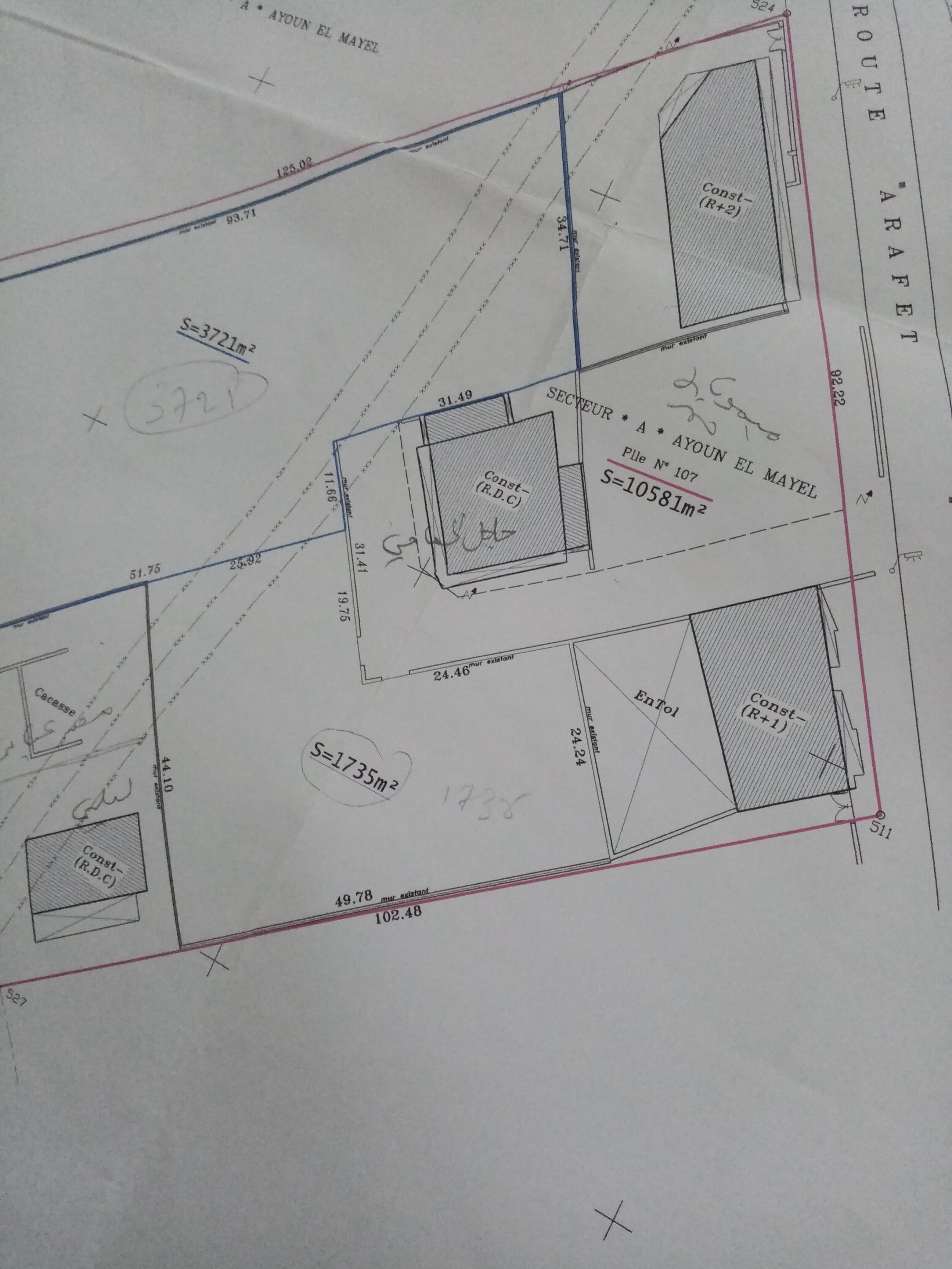 Sfax Sud El Aouabed Vente Surfaces Tout projet