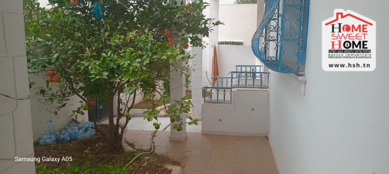 Carthage Sidi Bousaid Vente Appart. 4 pices Rdc de villa s3 amos  sidi bou said