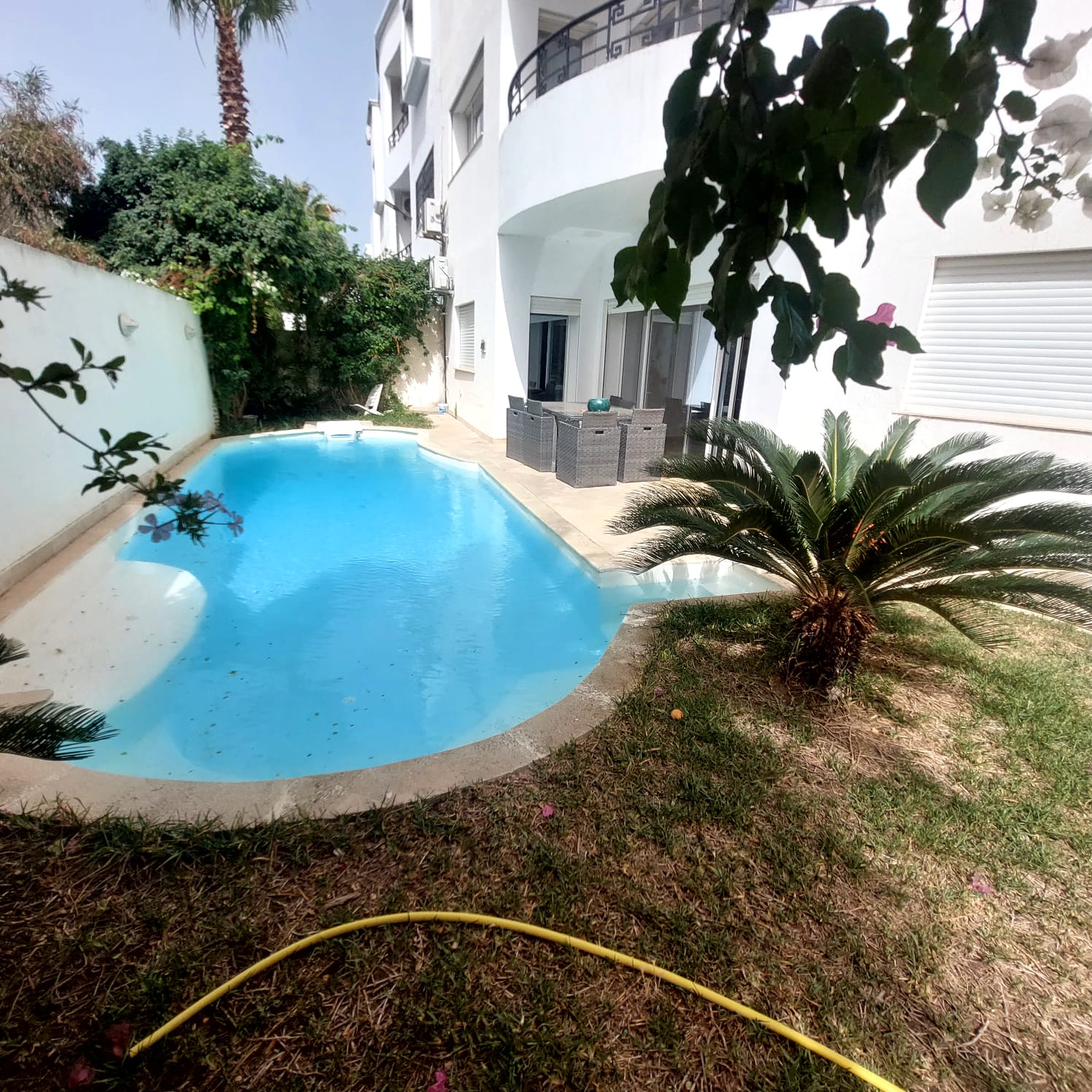 La Marsa Gammart Location Maisons Villa s5 avec piscine  gammarth suprieur