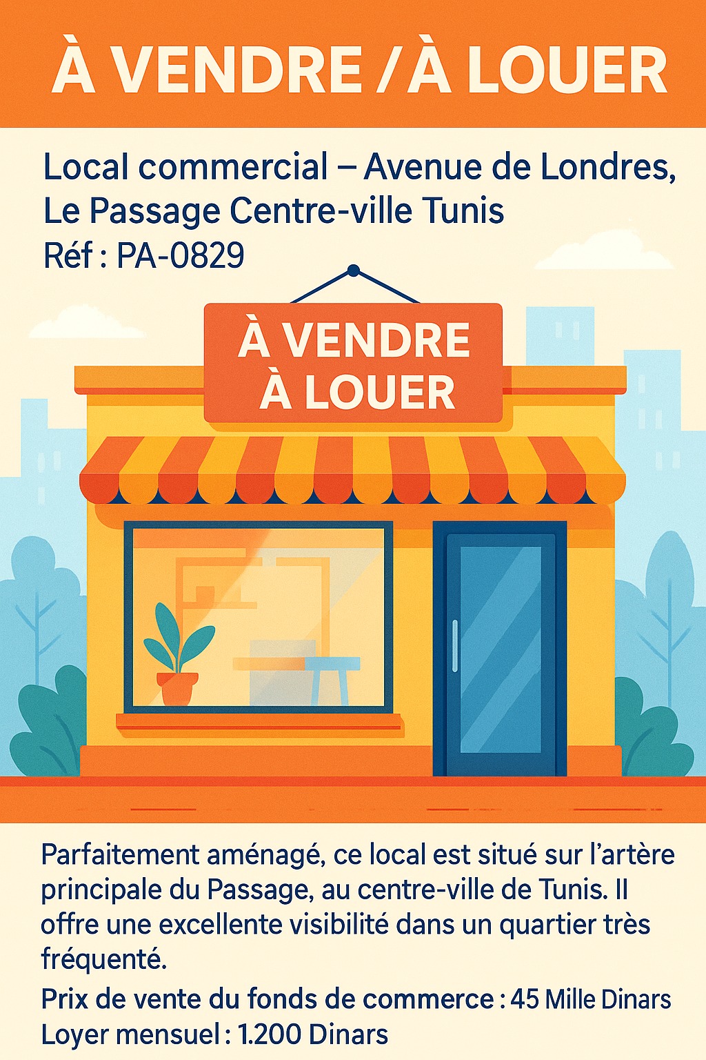 Vente Surfaces - Tunisie