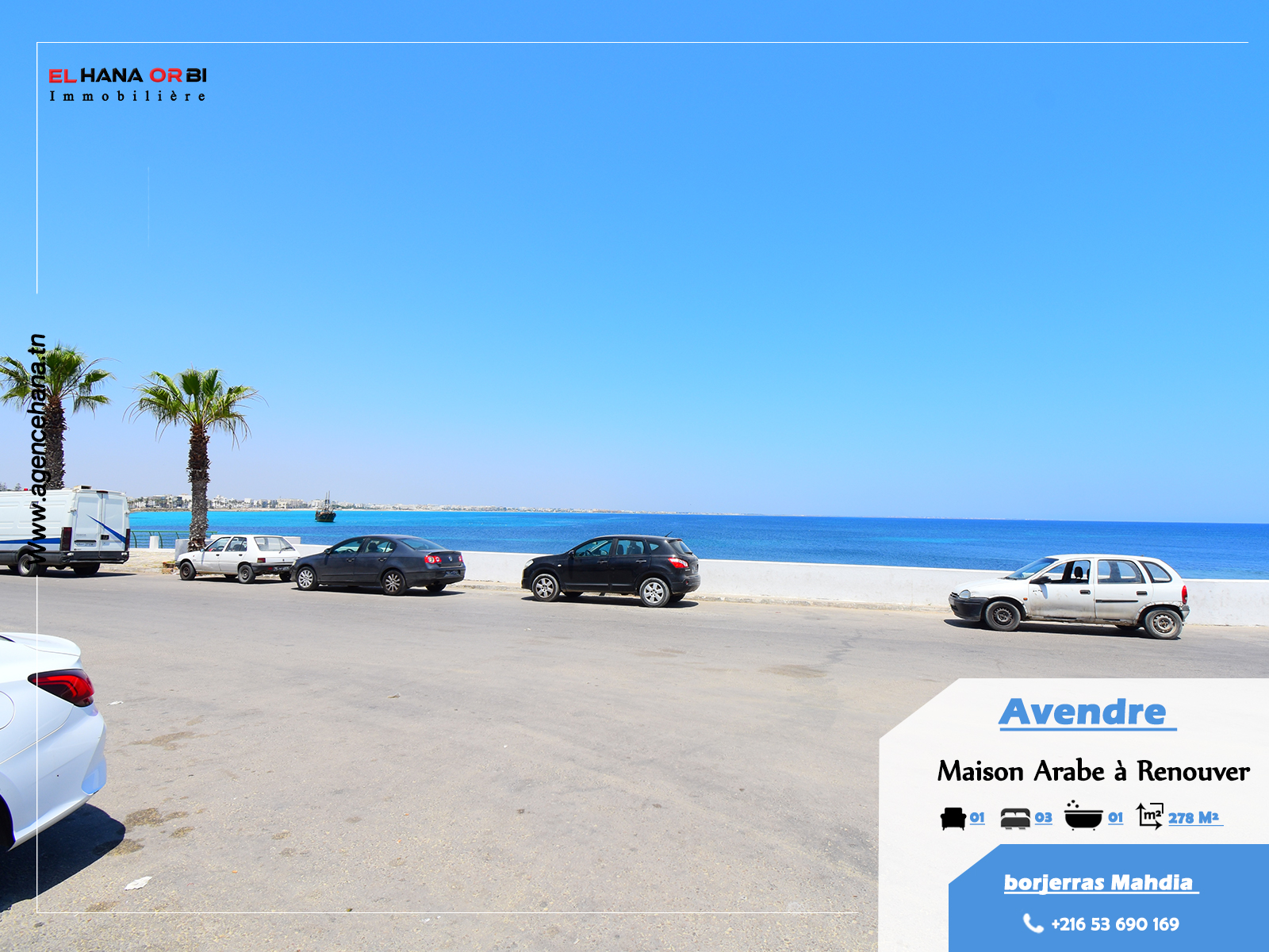 Mahdia Mahdia Vente Maisons Maison arabe  rnover  proche de la mer