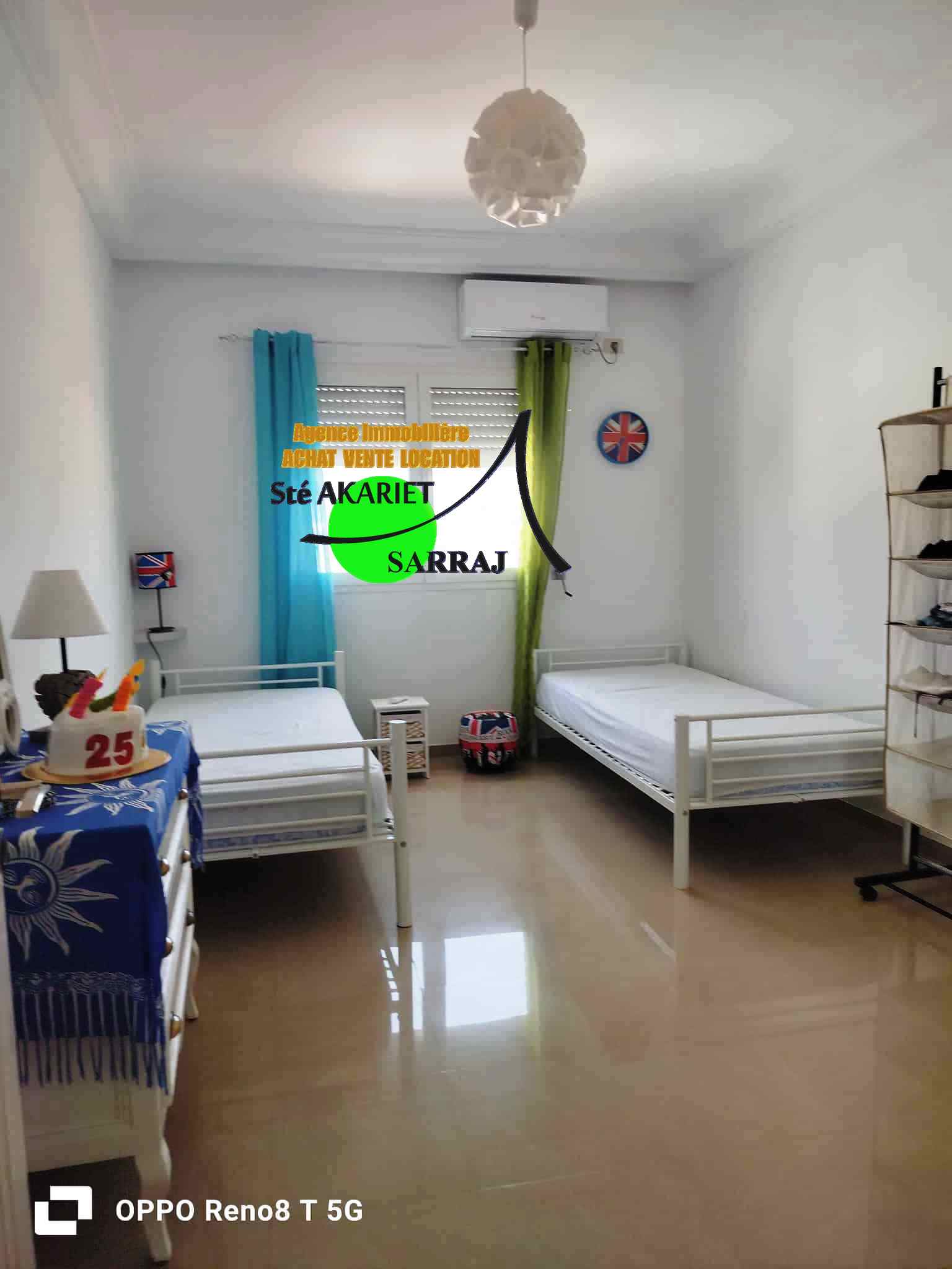 Akouda Chatt Meriem Vente Appart. 3 pices Appartement s2 proche de la plage  tantana