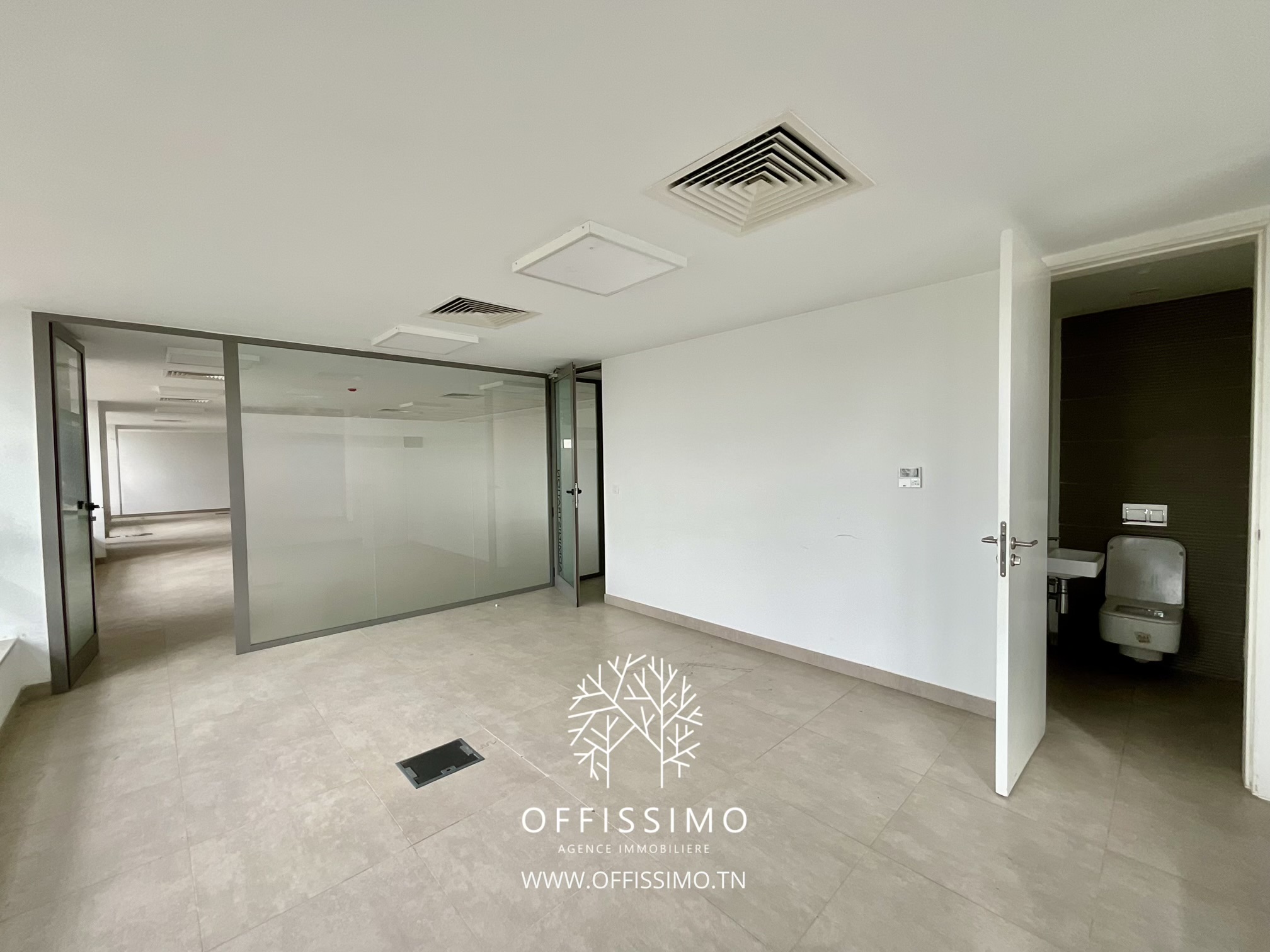 Ain Zaghouan Jardins de Carthage Vente Surfaces Bureau jardin de carthage 250m