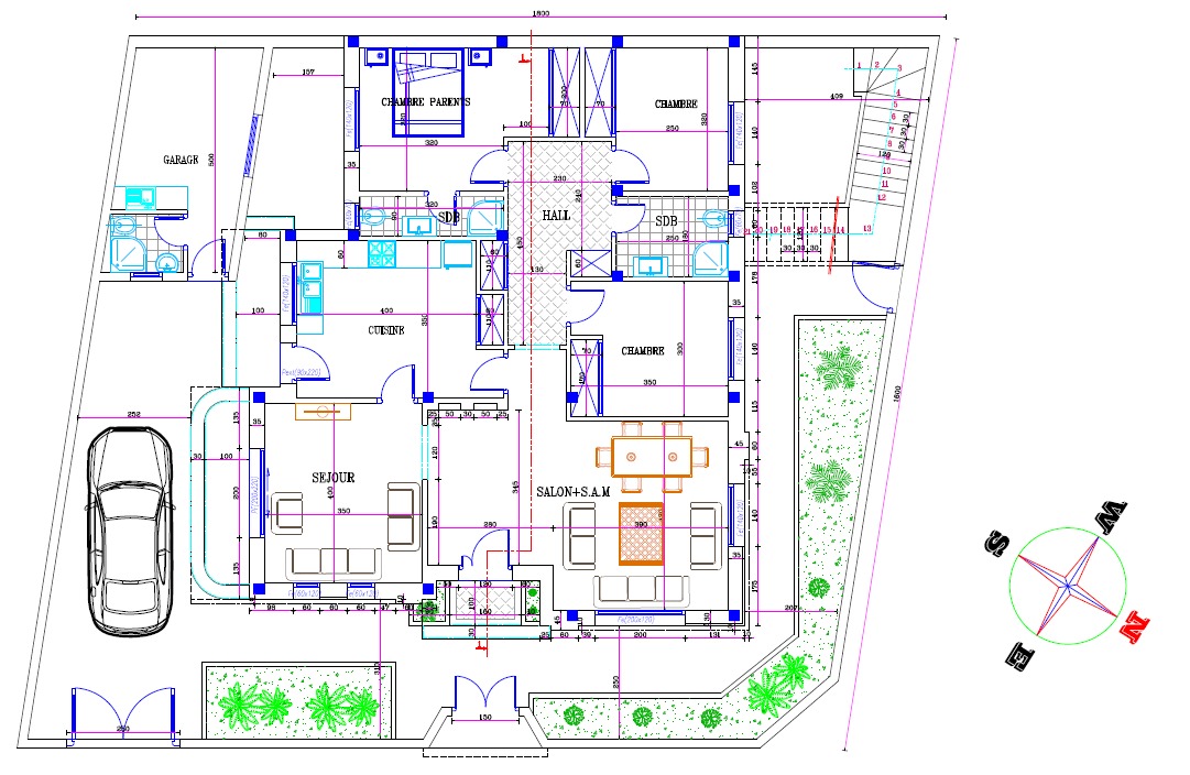 Bou Mhel El Bassatine Bou Mhel Vente Maisons Villa moderne cite belle azur boumhel