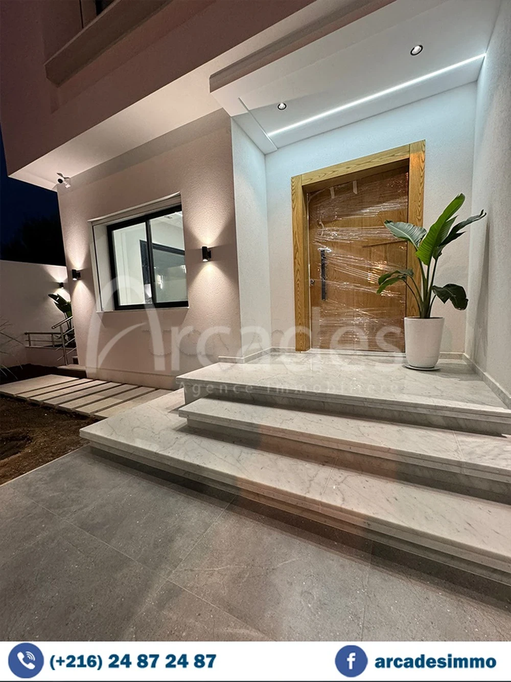 Monastir&nbsp;Monastir&nbsp;Vente&nbsp;Appart. 4 pi�ces&nbsp;Une villa a la falaise de monastir