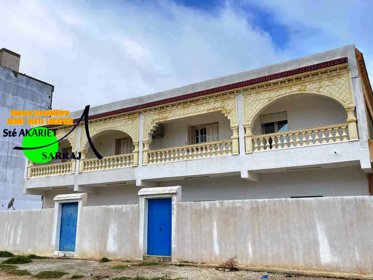 Akouda Chatt Meriem Vente Maisons Maison r1  400m de la plage tantana chatt mariem