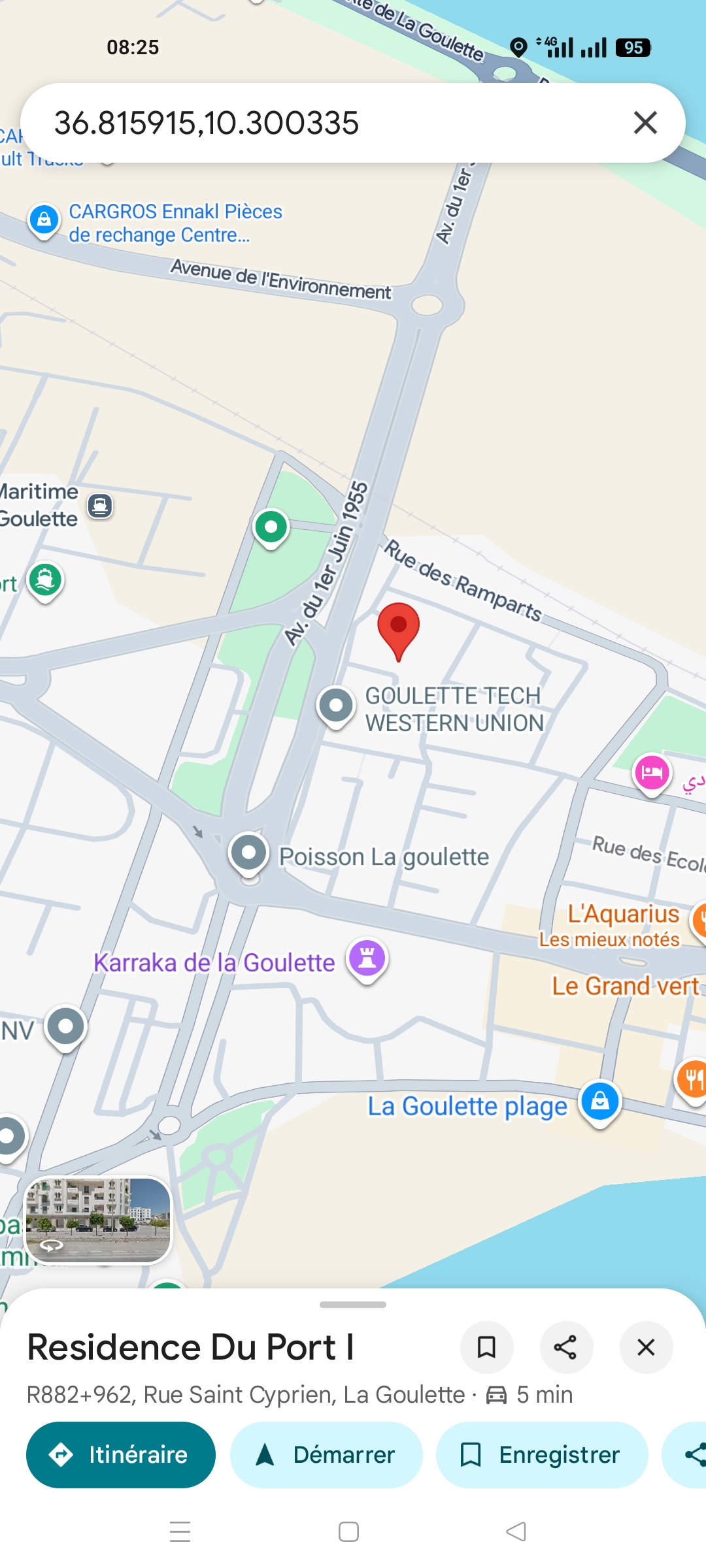 La Goulette La Goulette Port Vente Appart. 3 pices Appartement a la goulette