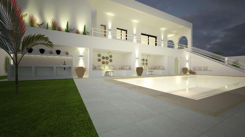 Hammamet Hammamet Vente Maisons V545 villa paradise sud hammamet monchar