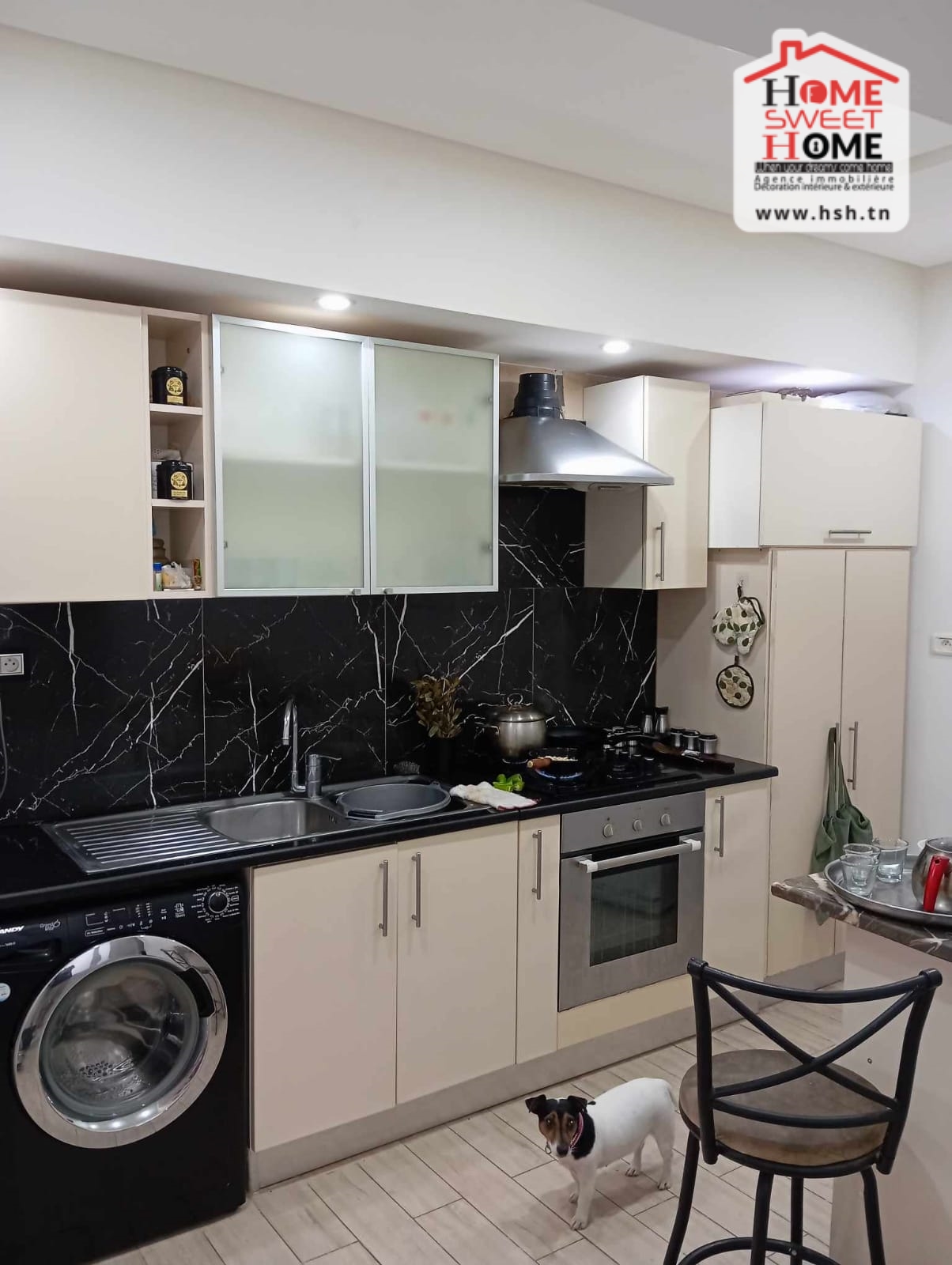 La Marsa Marsa Erriadh Vente Appart. 3 pices Rdc de villa marseille  cit rabie la marsa