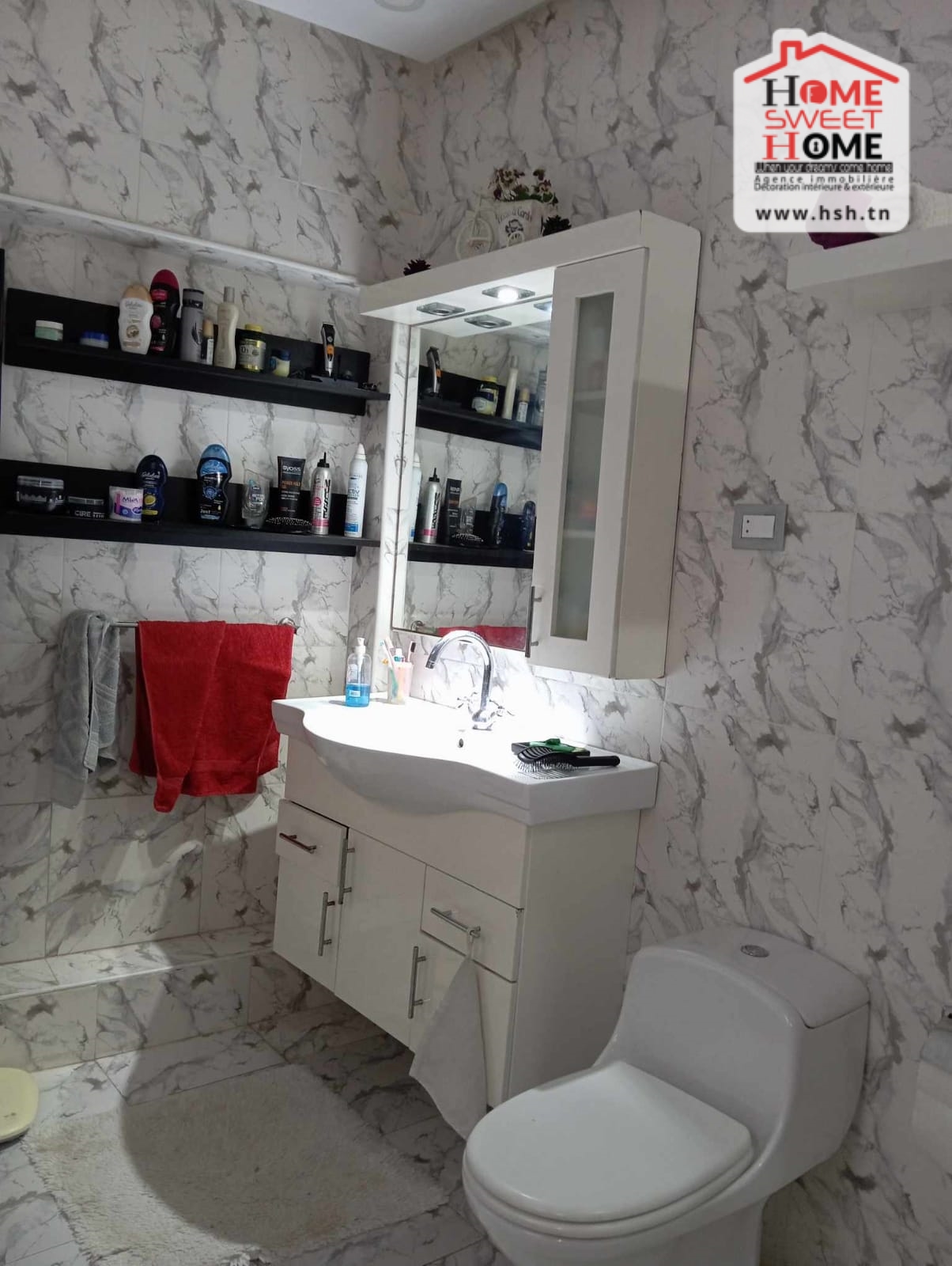 Vente Appart. 3 pièces - Tunisie