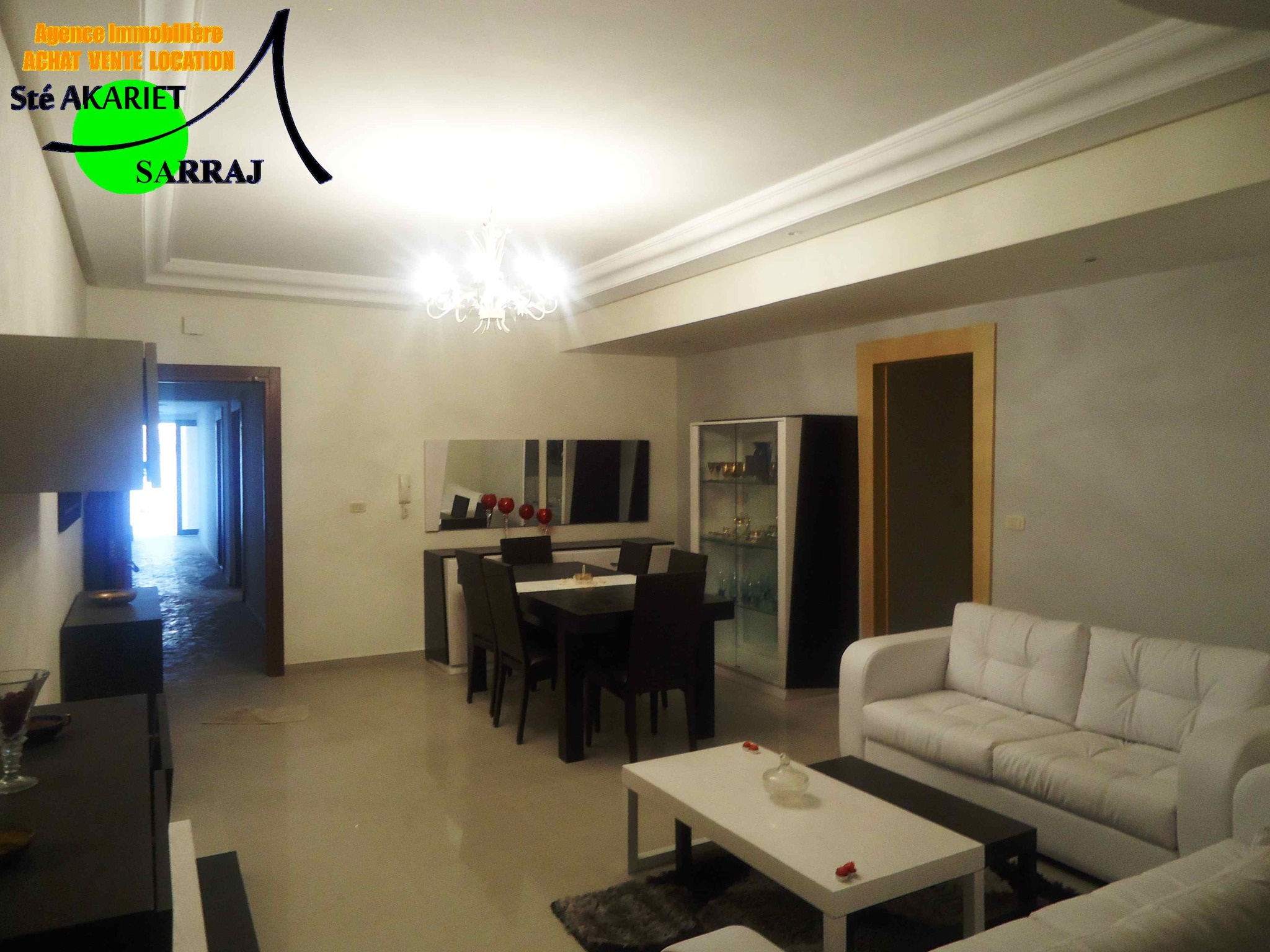 Sousse Ville Cite Jaouhara Vente Appart. 3 pices Spacieux appartement s2  bouhsina