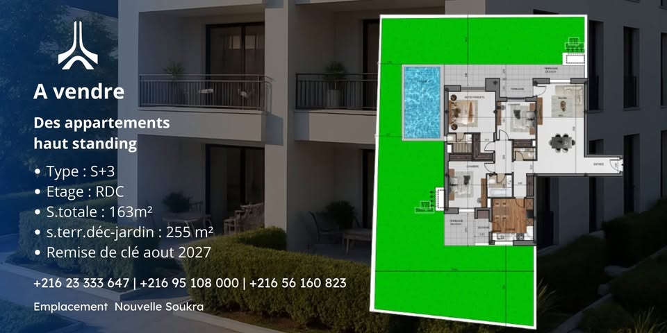 Vente&nbsp;Appart. 1 pi�ce - Tunisie