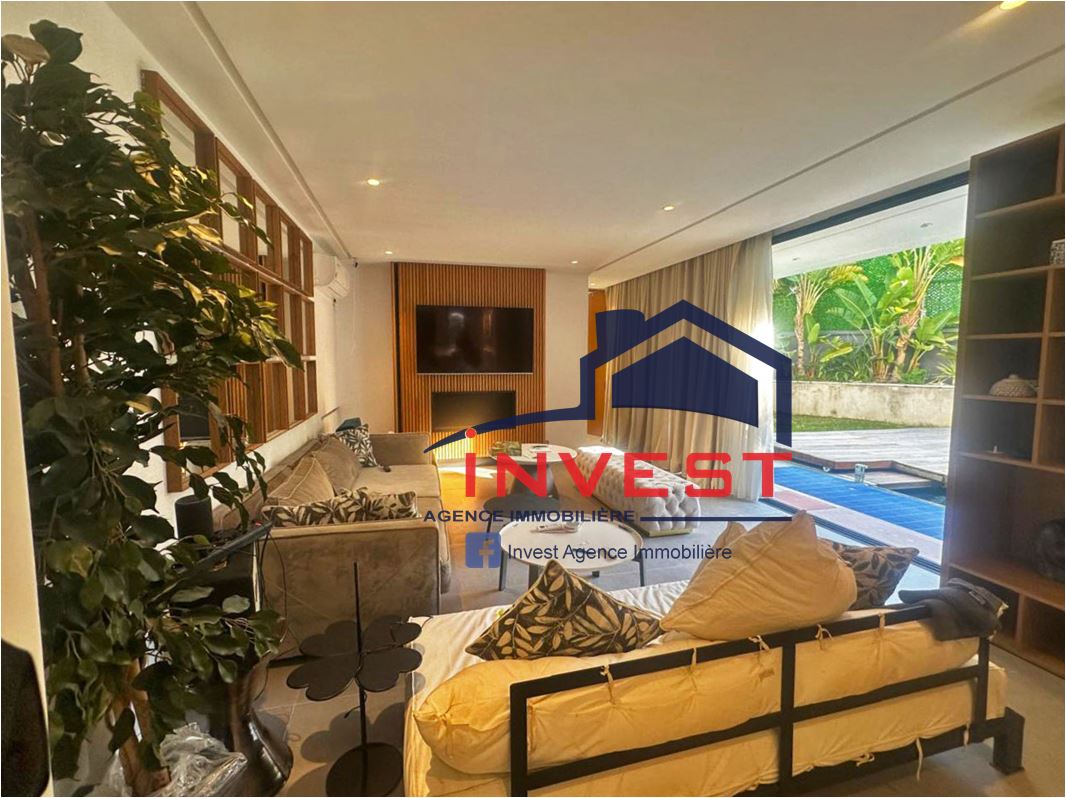 La Marsa&nbsp;Gammart&nbsp;Vente&nbsp;Maisons&nbsp;Villa meubl� avec piscine  au golden tulip