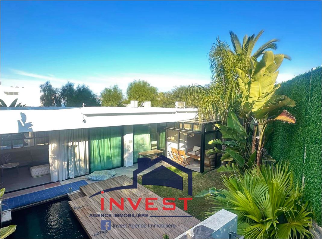 La Marsa&nbsp;Gammart&nbsp;Vente&nbsp;Maisons&nbsp;Villa meubl� avec piscine  au golden tulip