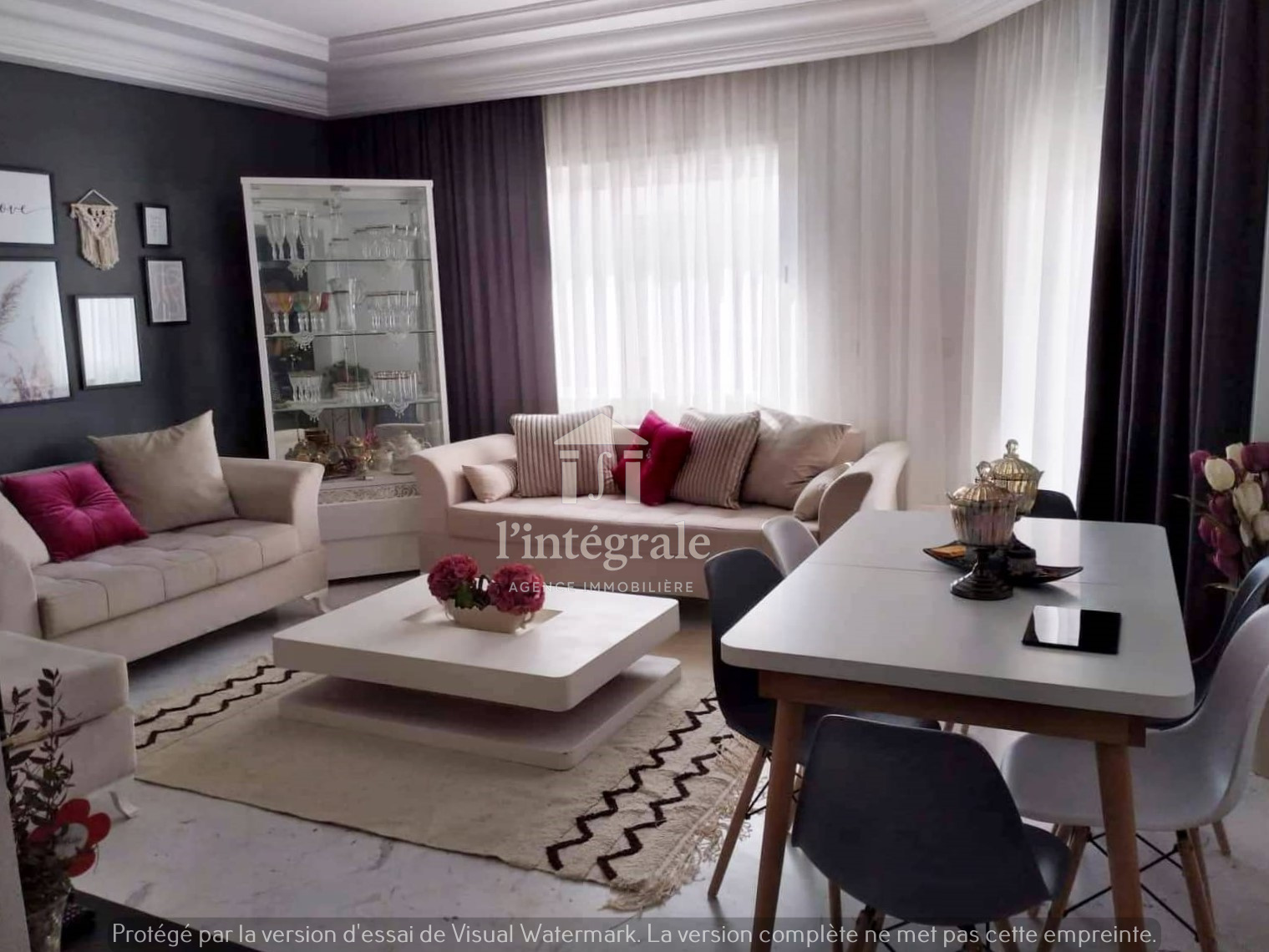 Ariana Ville&nbsp;Cite Ennasr 2&nbsp;Location&nbsp;Appart. 3 pi�ces&nbsp;S2 meubl� haut standing pour longue dur�e