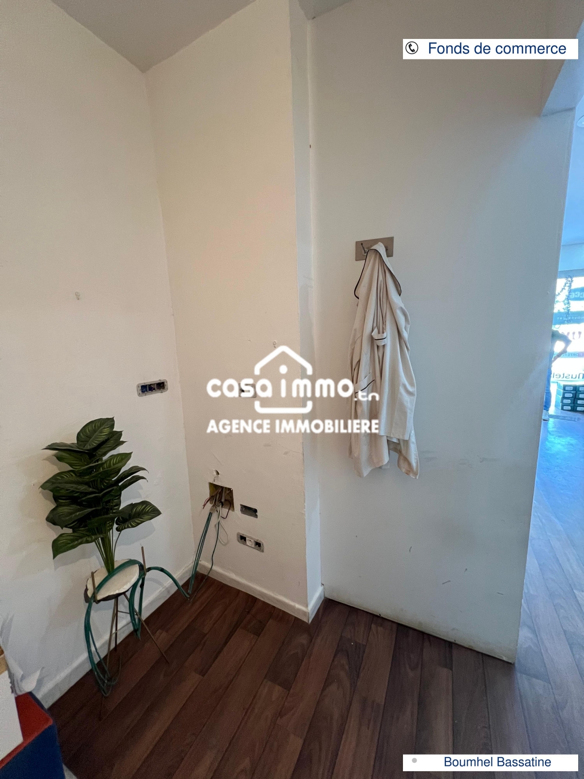 Bou Mhel El Bassatine&nbsp;Bou Mhel&nbsp;Vente&nbsp;Appart. 1 pi�ce&nbsp;Fonds parapharmacie � boumhal