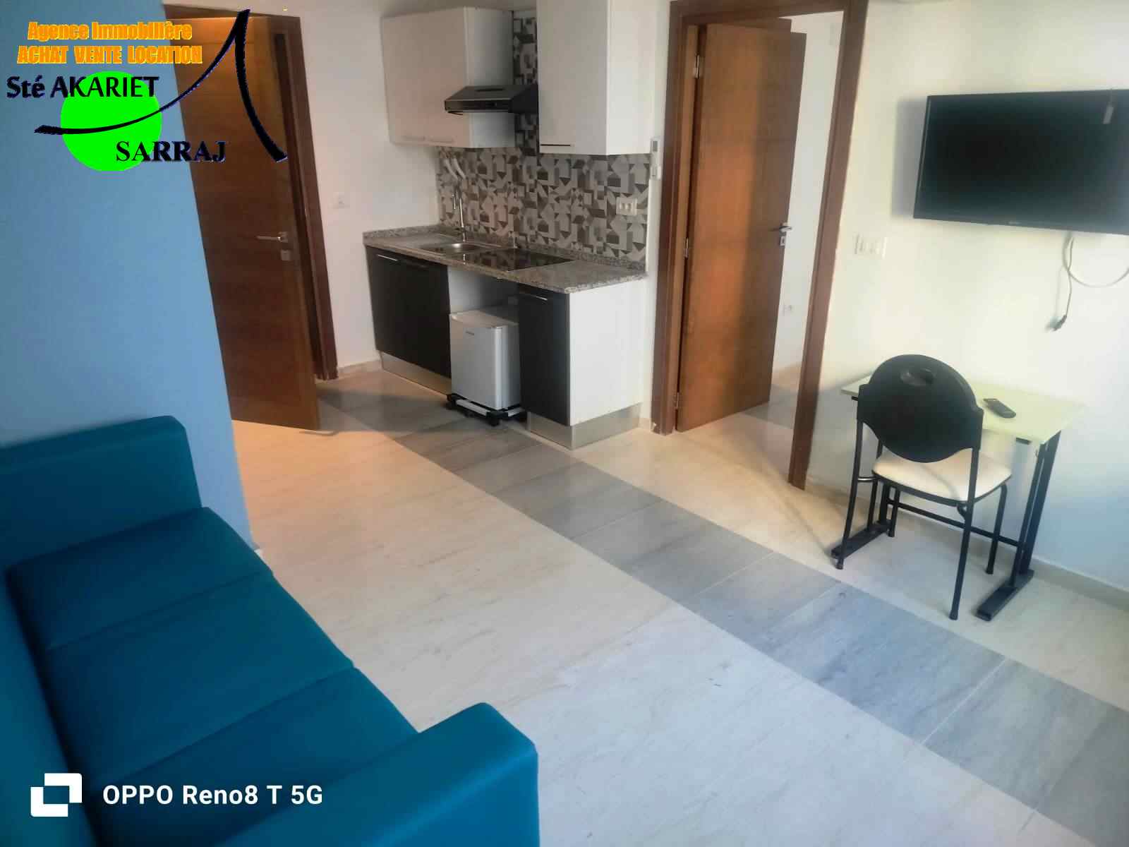 Akouda&nbsp;Chatt Meriem&nbsp;Vente&nbsp;Appart. 2 pi�ces&nbsp;Appartements s1 � 50 de la plage chatt mariem