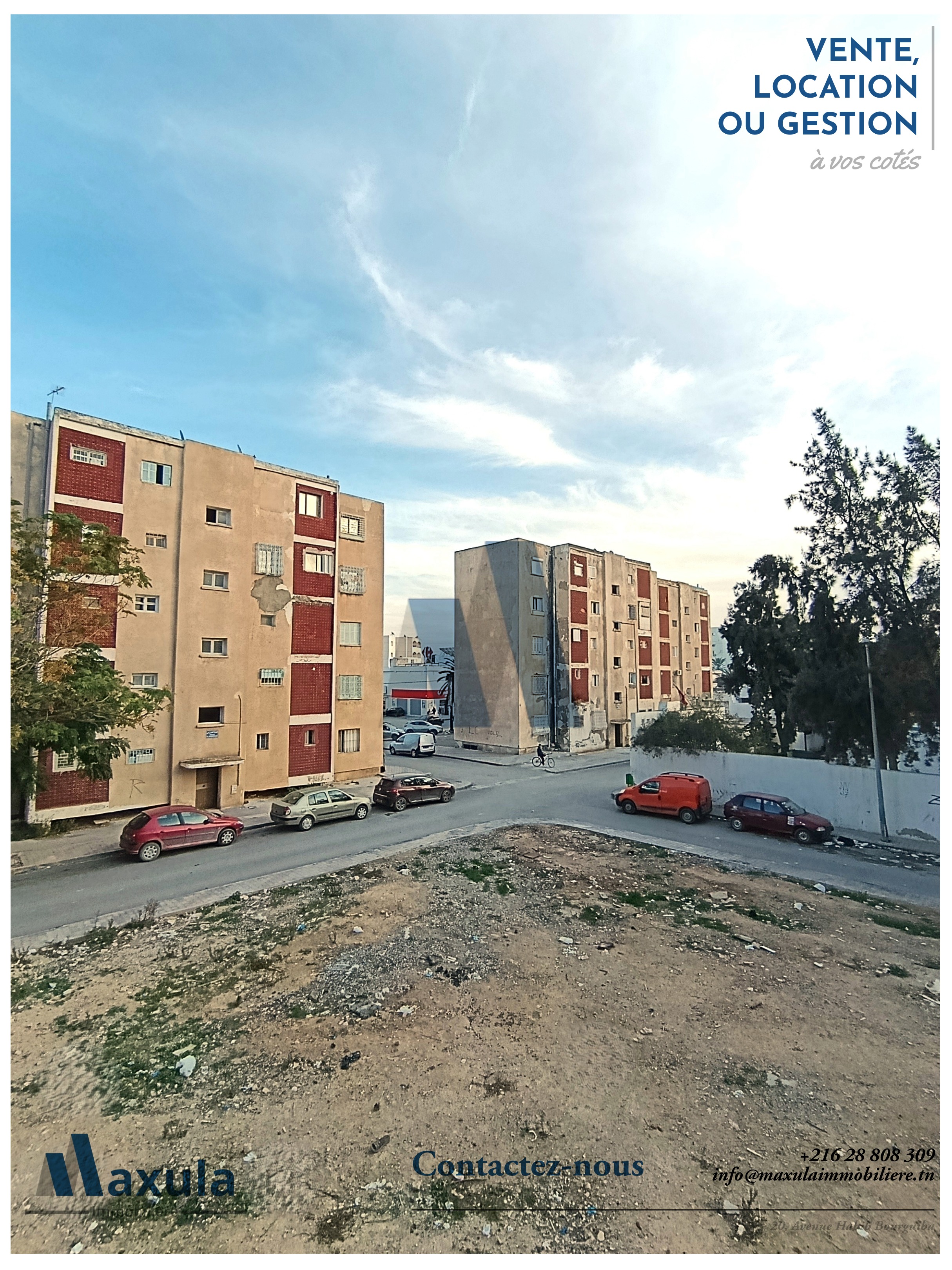 Rades&nbsp;Cite Snit&nbsp;Vente&nbsp;Appart. 3 pi�ces&nbsp;Appartement s2 au 1er etage a rades snit