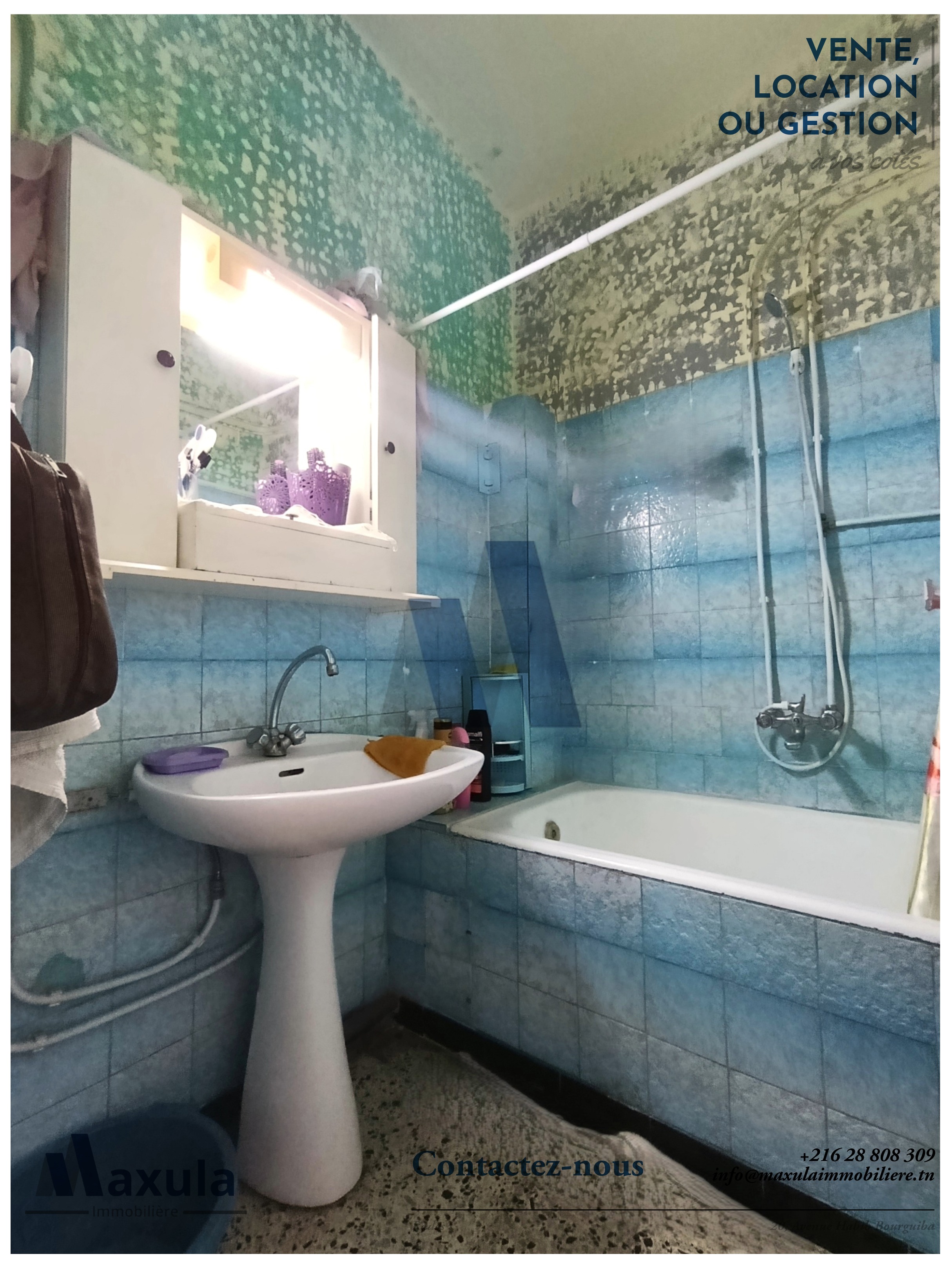 Rades&nbsp;Cite Snit&nbsp;Vente&nbsp;Appart. 3 pi�ces&nbsp;Appartement s2 au 1er etage a rades snit