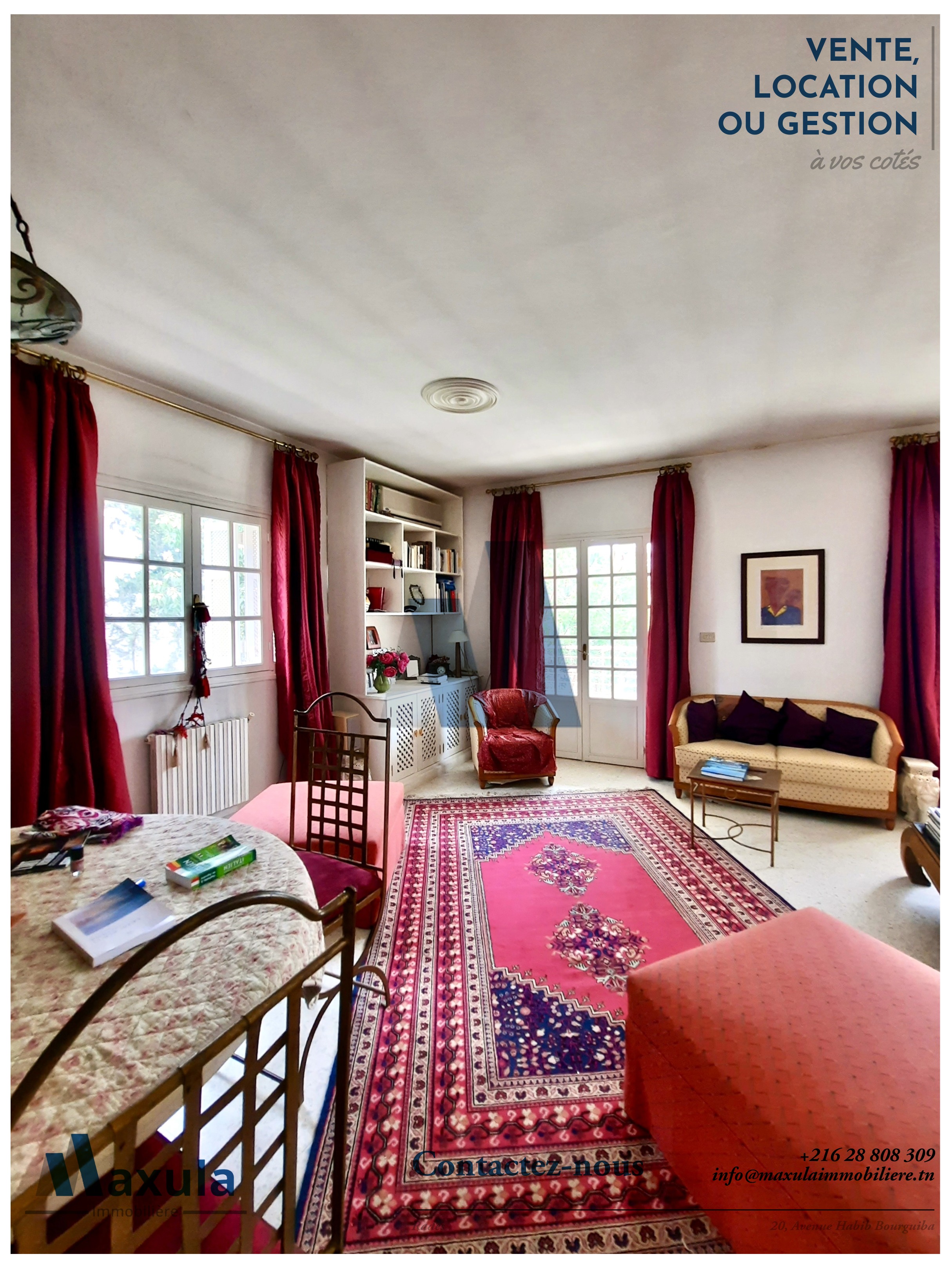 Rades&nbsp;Rades Mongil&nbsp;Vente&nbsp;Maisons&nbsp;Villa s5 dans la quietude de rades mongil