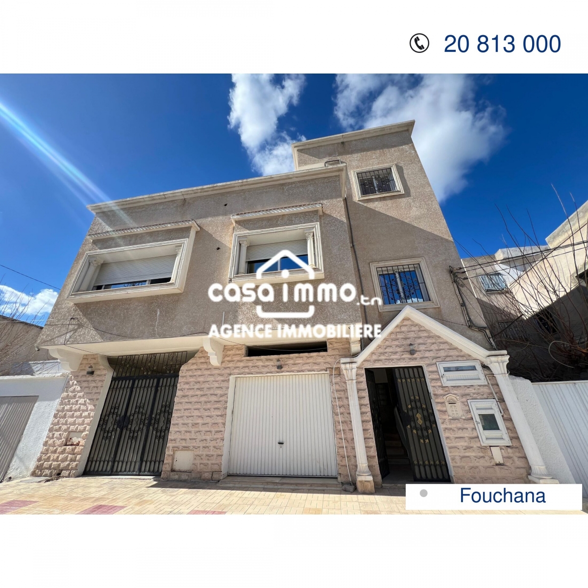 Fouchana&nbsp;Fouchana&nbsp;Vente&nbsp;Appart. 3 pi�ces&nbsp;Villa r2 � fouchana