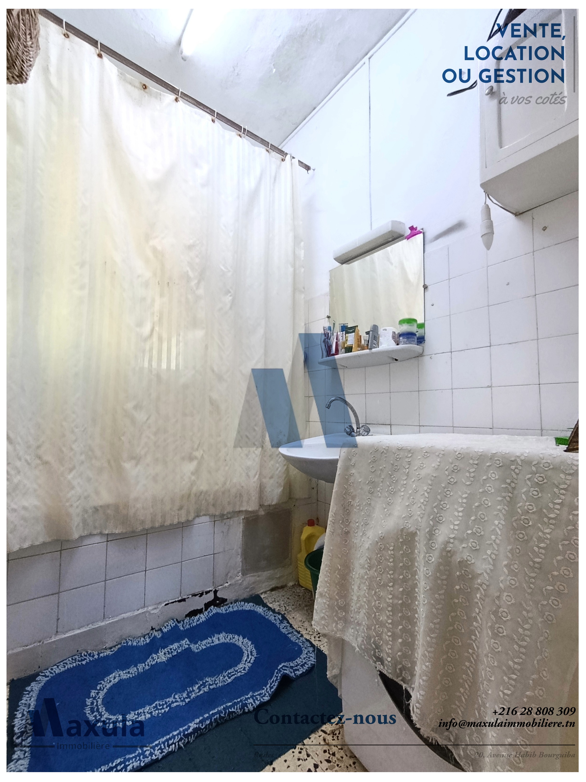 Rades&nbsp;Cite Snit&nbsp;Vente&nbsp;Appart. 3 pi�ces&nbsp;Appartement s2 sans vis a vis a rades snit