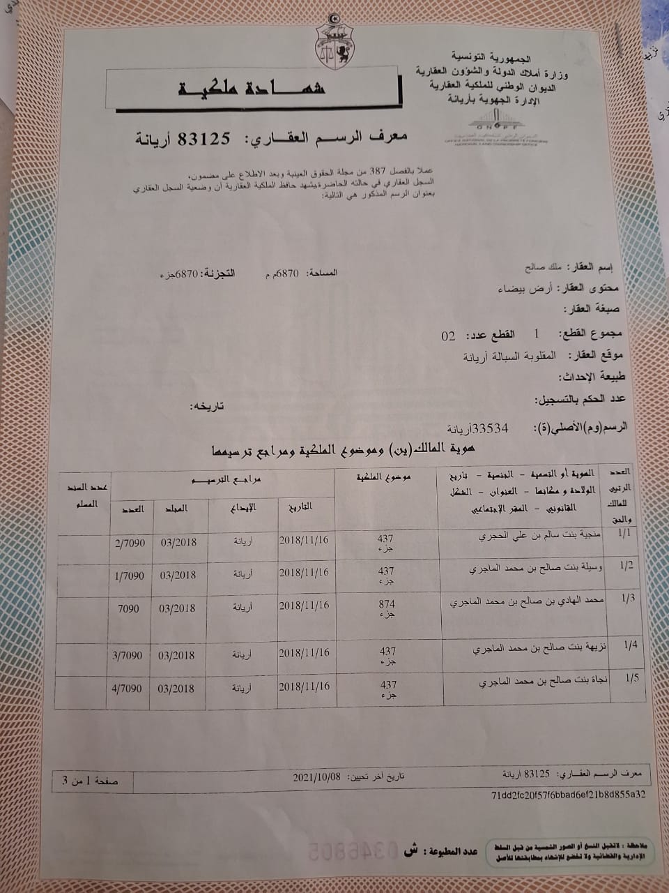 Raoued&nbsp;Borj Touil&nbsp;Vente&nbsp;Autre&nbsp;Deux terrains � borj touil