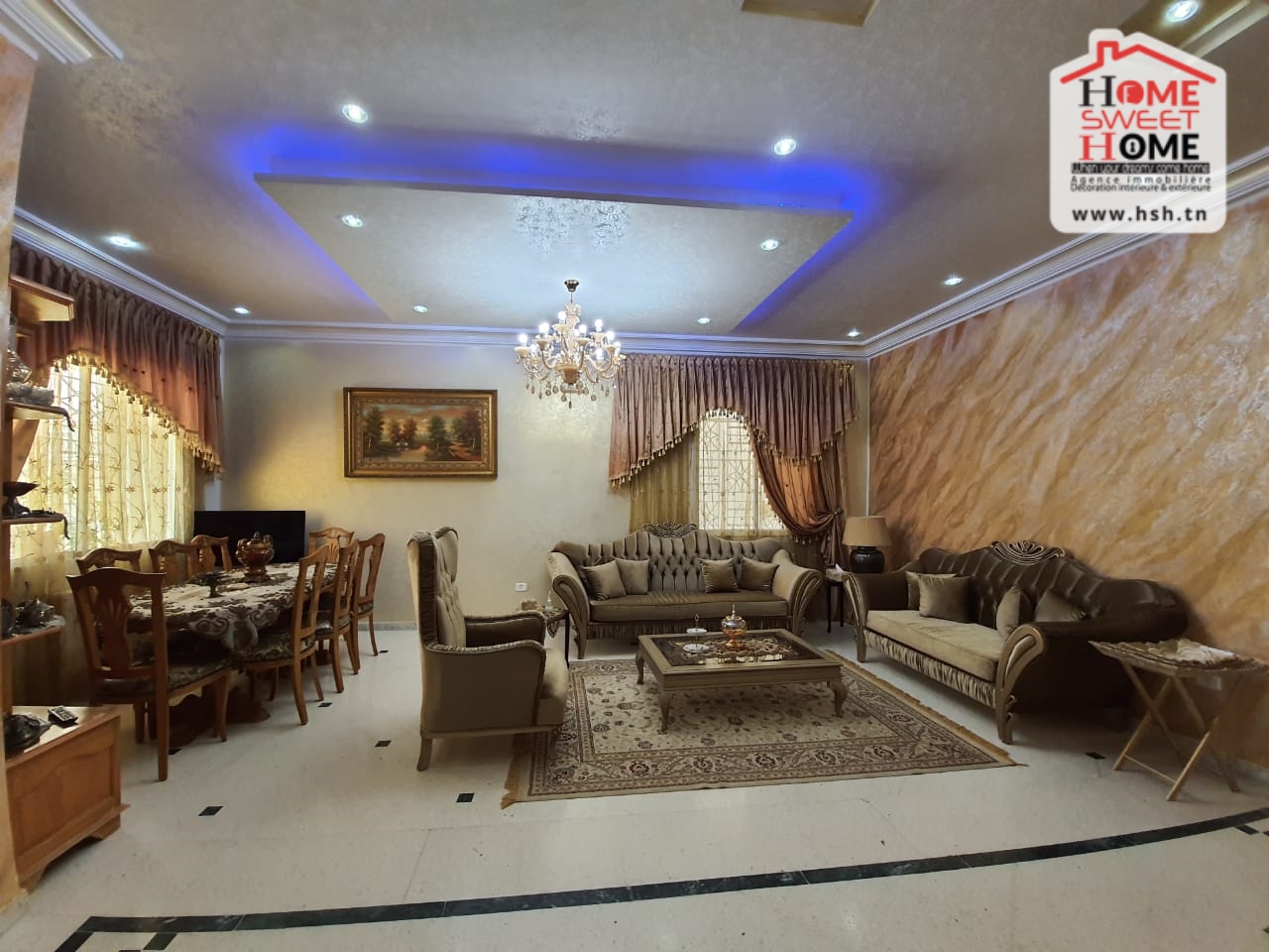 Le Bardo&nbsp;Le Bardo&nbsp;Vente&nbsp;Appart. 5 pi�ces+&nbsp;Rdc de villa zina � bardo