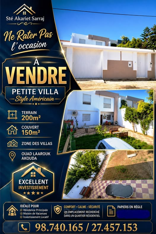 Vente&nbsp;Maisons - Tunisie